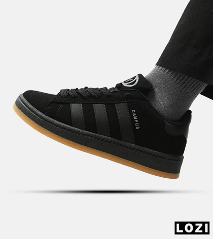 کفش کتانی مردانه مشکی زیر کرم ADIDAS Campus