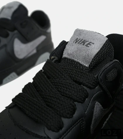 کفش کتانی بزرگ پا مشکی طوسی NIKE AIR FORCE