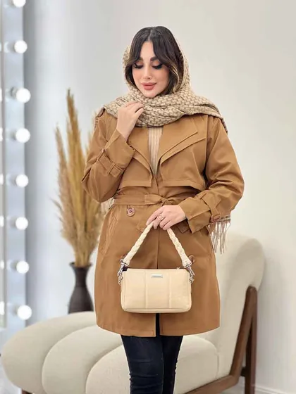 بارانی یقه دوبل باران