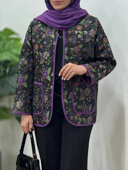 مانتو کتی ژاکارد گلیا (ارسال رایگان)(ایراد دار)