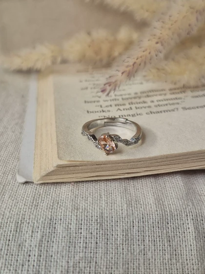 انگشتر جواهری فری سایز گلبهی