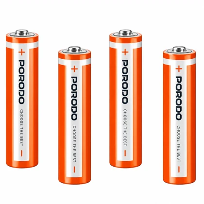 باتری نیم قلمی قابل شارژ پورودو Porodo مدل PDAAA8RB بسته 4 عددی