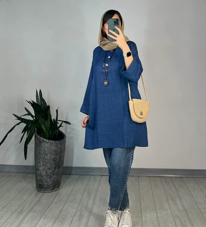 مانتو بلند رزگل 1