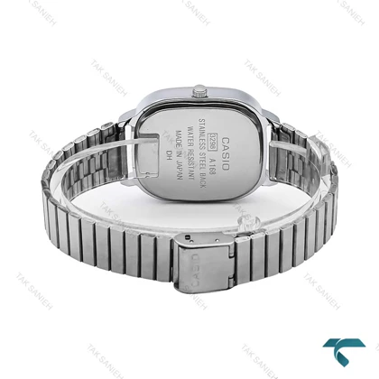 ساعت مچی مردانه کاسیو چهارگوش سیلور صفحه سرمه ای Casio-6706-G