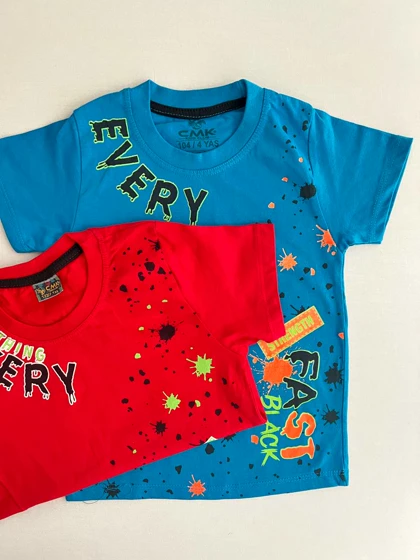 تیشرت پسرانه طرح انرژی 20019