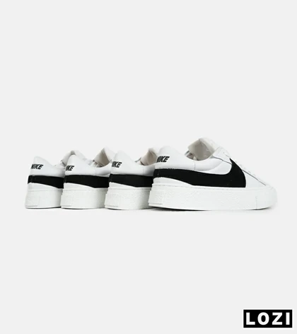 کفش نایک مردانه و زنانه سفید مشکی Nike Blazer Low 77 Jumbo