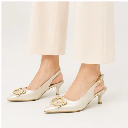 کفش مجلسی زنانه پاشنه‌دار 5 سانت مدل 400941 _ sandal valentino