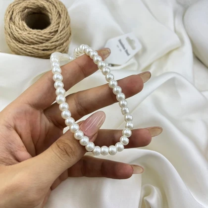 گردنبند زنانه مدل مروارید مرواریدی