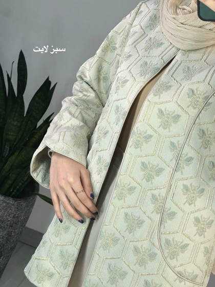 مانتو ژاکارد مغزی دوزی