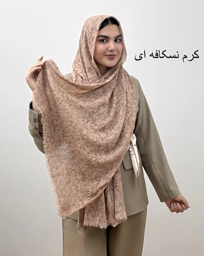 شال زنانه نخی مدل آبرنگی