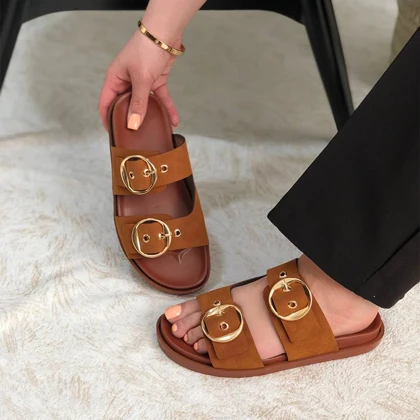 اسلیپر زنانه زارا (ZARA) مدل ترمه رنگ عسلی