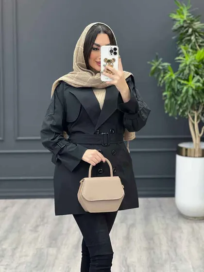 بارانی شش دکمه ژیله گرد