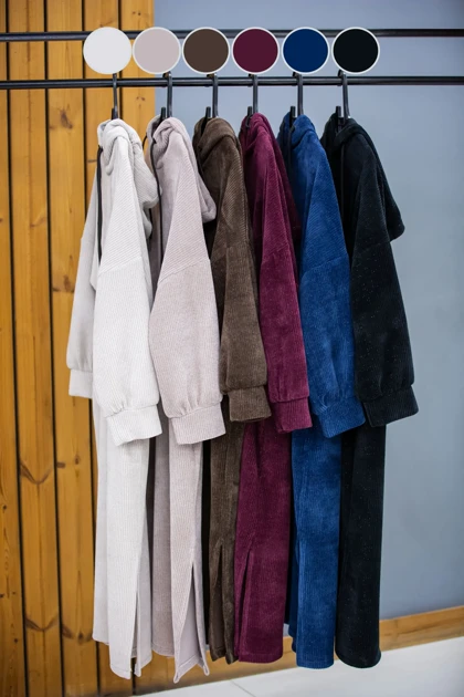 پالتو بیسکوییتی کلاهدار بلند