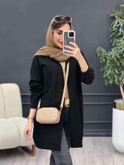 مانتو دو جیب شکیبا