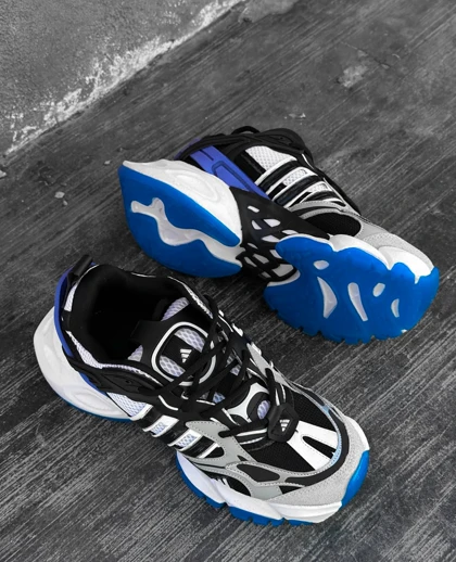 کتانی آدیدادس دلوکس مشکی آبی