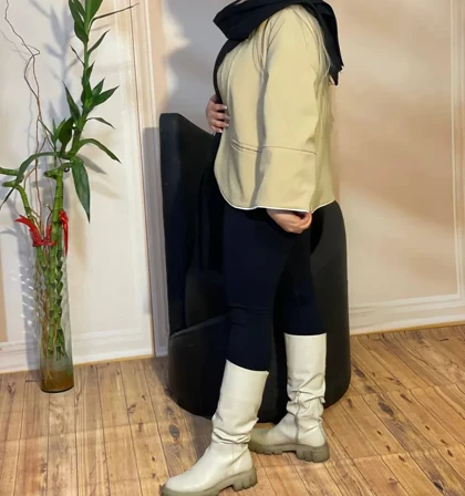 مانتو کتی مغزی دوزی شده