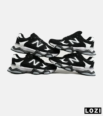 کفش کتانی مردانه و زنانه مشکی سفید NEW BALANCE 9060 مدل 7307
