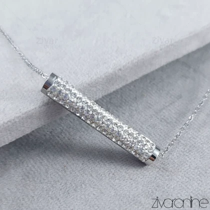 گردنبند زنانه استیل طرح سواروسکی 50013