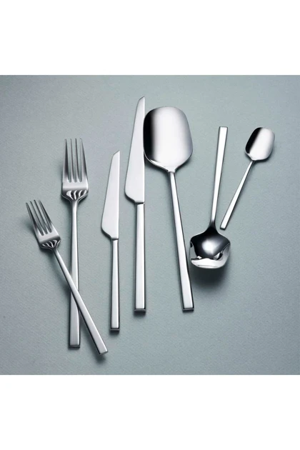 ست قاشق چنگال و کارد KORKMAZ مدل A2143 استیل - سفید