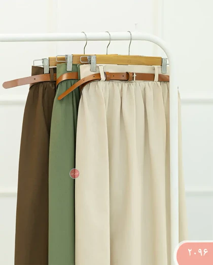 دامن کمربنددار 2096