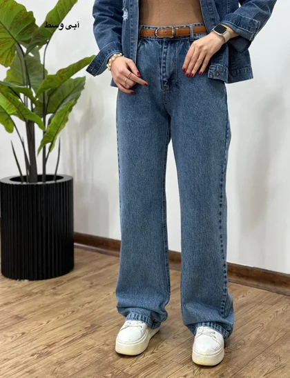 شلوار جین نیم بگ فلای 7