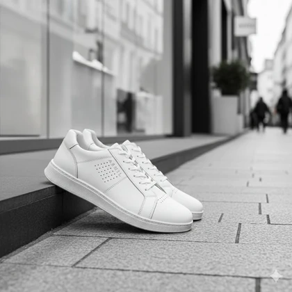 کفش تخت مردانه سفید مدل Yara