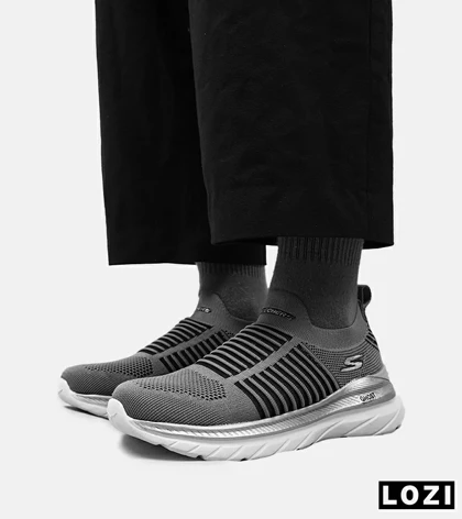 کفش کتانی طبی ورزشی خاکستری SKECHERS GHOST