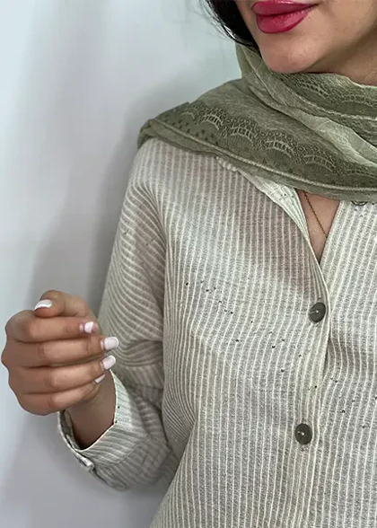 شومیز پولکی کد 4060