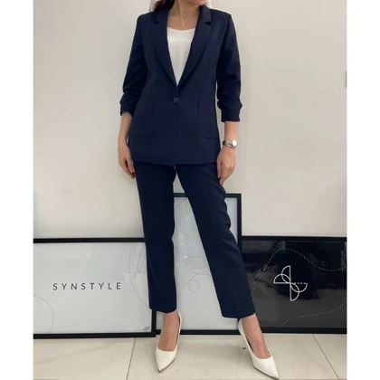 کت و شلوار زنانه کرپ کلودیا (Claudia) کد 5252