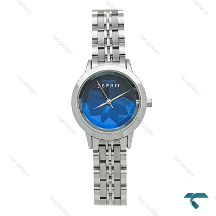 ساعت اسپریت زنانه سیلور صفحه سرمه ای بند جوبیلی Esprit-8223-L