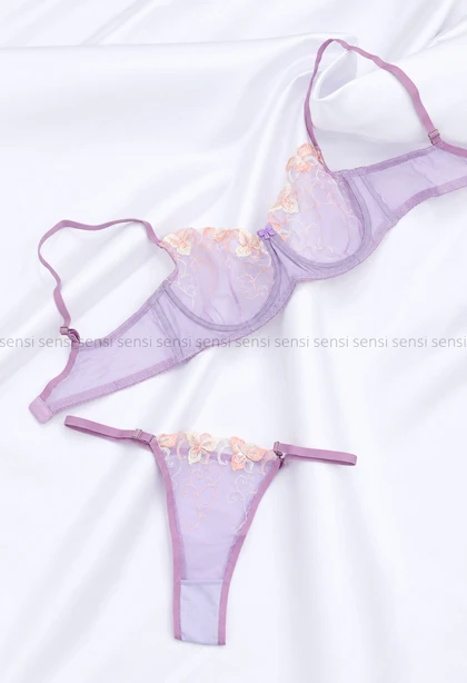 ست شورت سوتین زنانه گیپوردار مولان9037کد30000037