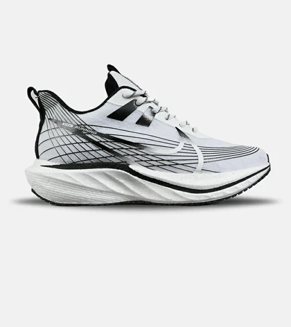 کفش کتانی مردانه و زنانه سفید مشکی نایک NIKE lab Zoom Fly 'sp مدل 7255