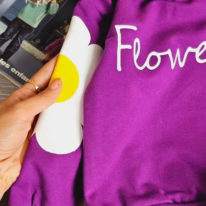 هودی شلوار دخترانه مدل Flower