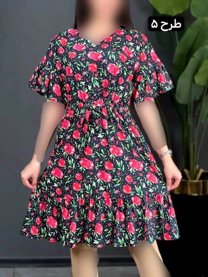 پیراهن فلور یلدایی 3669