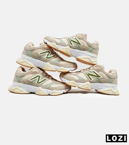 کفش کتانی زنانه کرم سبز NEW BALANCE 9060
