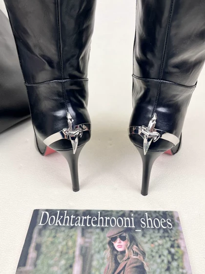 بوت زنانه پاشنه‌دار شمشیری کریستین لوبوتین Loboutin heels sword کد 1747 دختر طهرونی