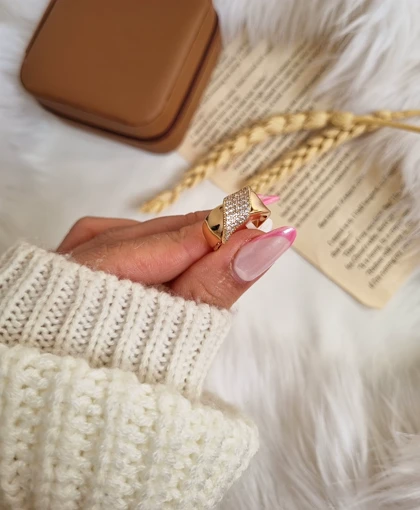 انگشتر طرح طلا ژوپینگ ماه پوش