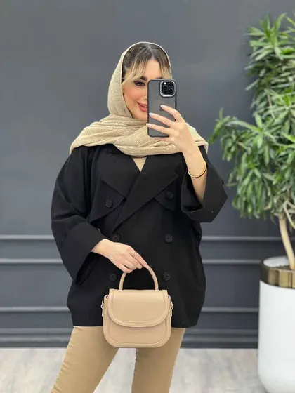 مانتو ژیله دکمه دار
