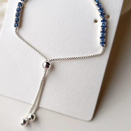 دستبند جواهری آبی