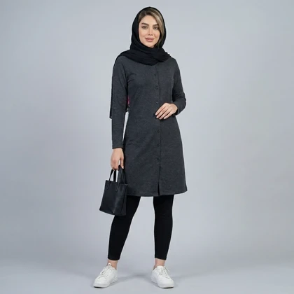 مانتو زنانه پشمی طرح میکی موس وارداتی