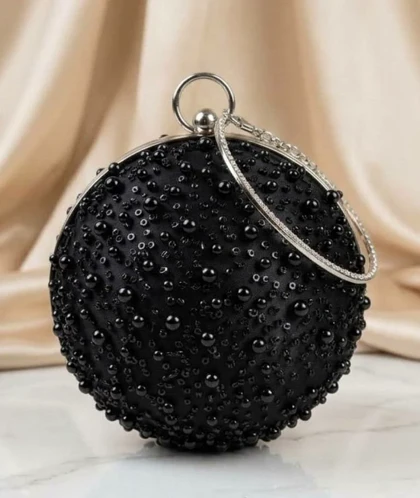 کیف مجلسی زنانه مدل پونه مشکی کد 18853