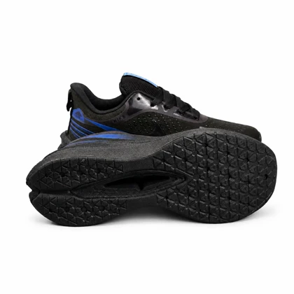 کفش کتانی مردانه مدل نایکی ورزشی با زیره بست مشکی آبی NIKE New