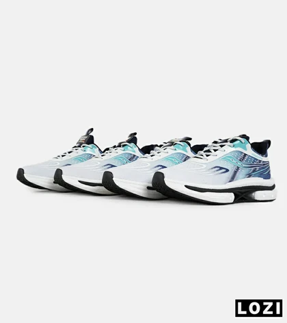 کفش کتانی سفید آبی Saucony Axon 3
