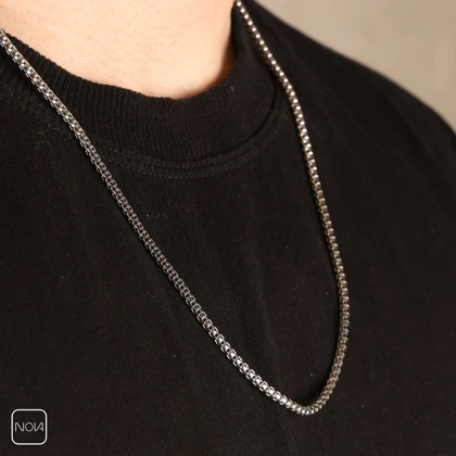 گردنبند نقره مردانه ونیزی کد 0251233