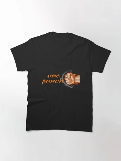 تیشرت مرد تک مشتی | تیشرت One Punch Man طرح one punch کد 132975