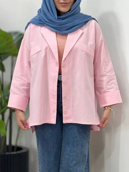 کت لینن پنبه میشل