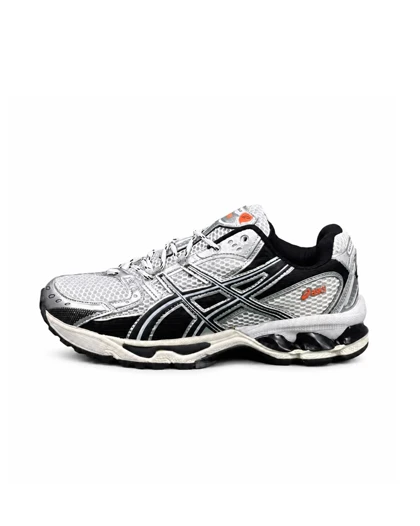 کفش کتانی مردانه مدل اسیکس طوسی سفید کرم ASICS
