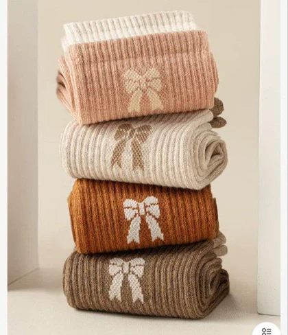 جوراب ساق‌دار 2 کش پاپیون کد 1847