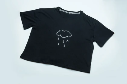 تیشرت کراپ نخ پنبه