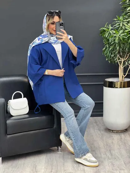 مانتو لینن جیب نما پایین گت